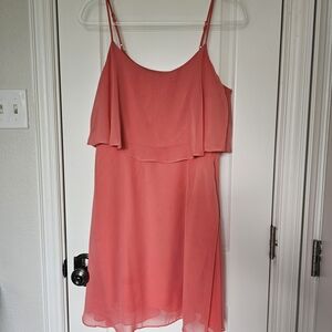 Forever 21 Pink Ruffled Tiered Cocktail Dress